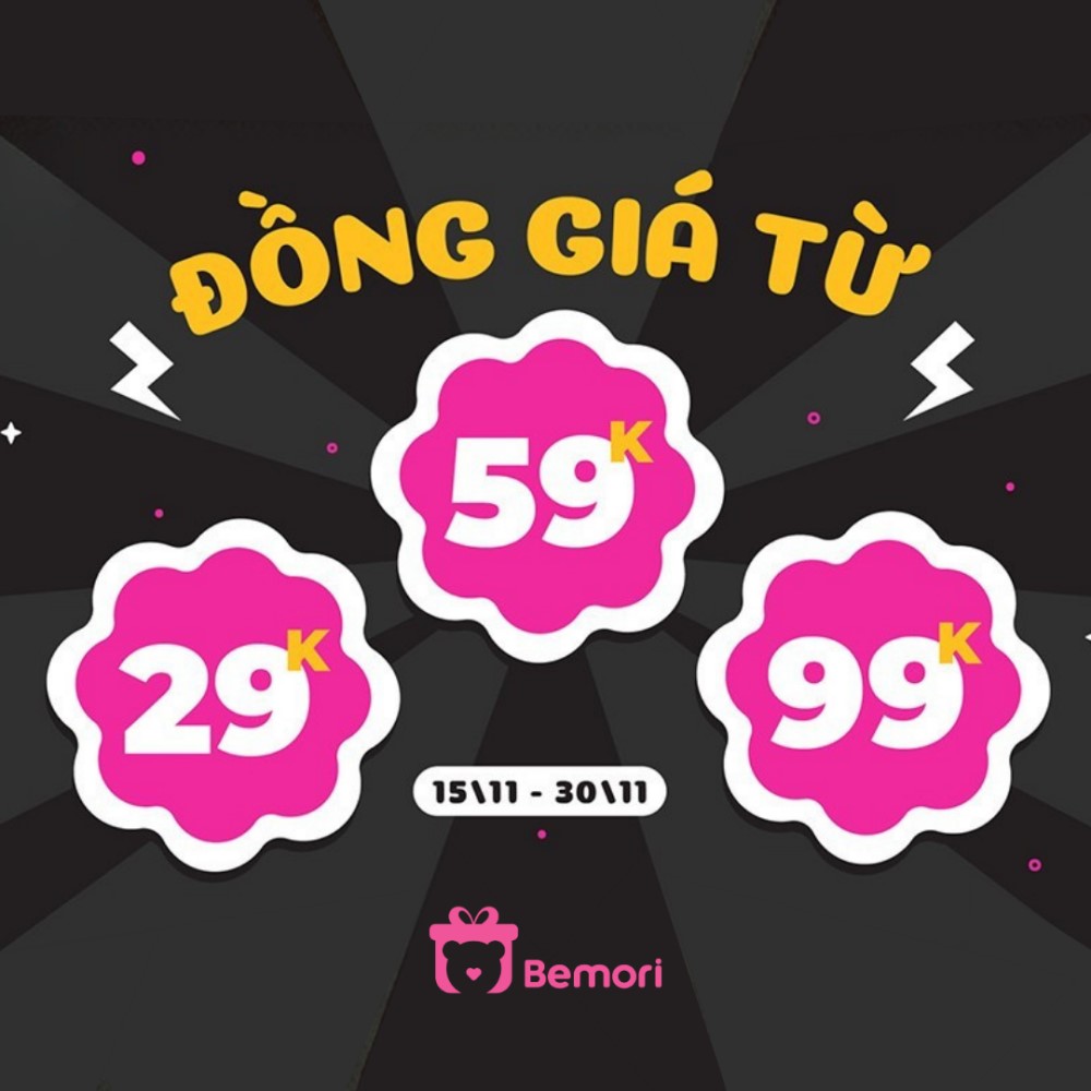 Gấu bông đồng giá 29K, 59K, 99K, 129K duy nhất mùa Black Friday năm nay