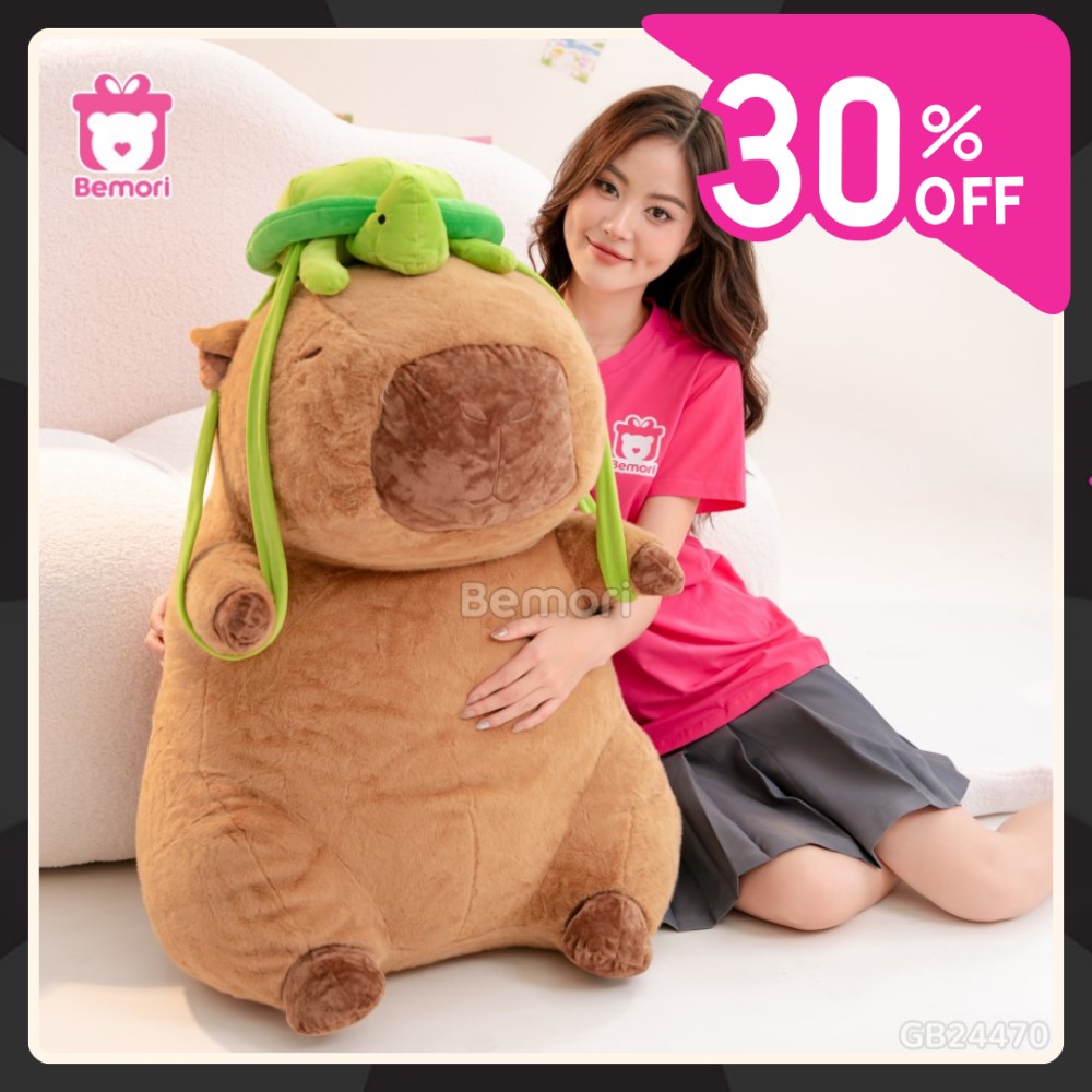 Capybara đeo túi rùa giảm giá 30% tại Bemori