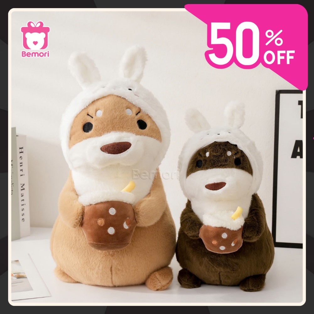 Gấu bông Raisca cosplay thỏ trắng giảm giá 50% tại Bemori