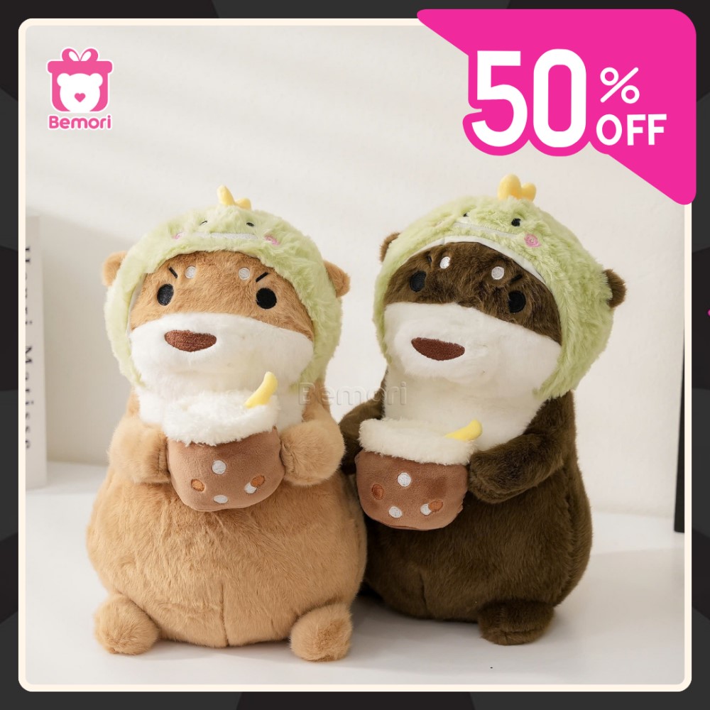 Gấu bông Raisca cosplay khủng long giảm giá 50% tại Bemori