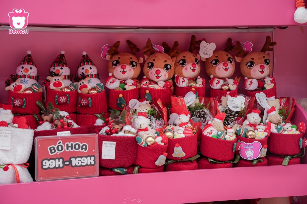 Set bó hoa Noel đồng giá 99K - 169K tại Bemori