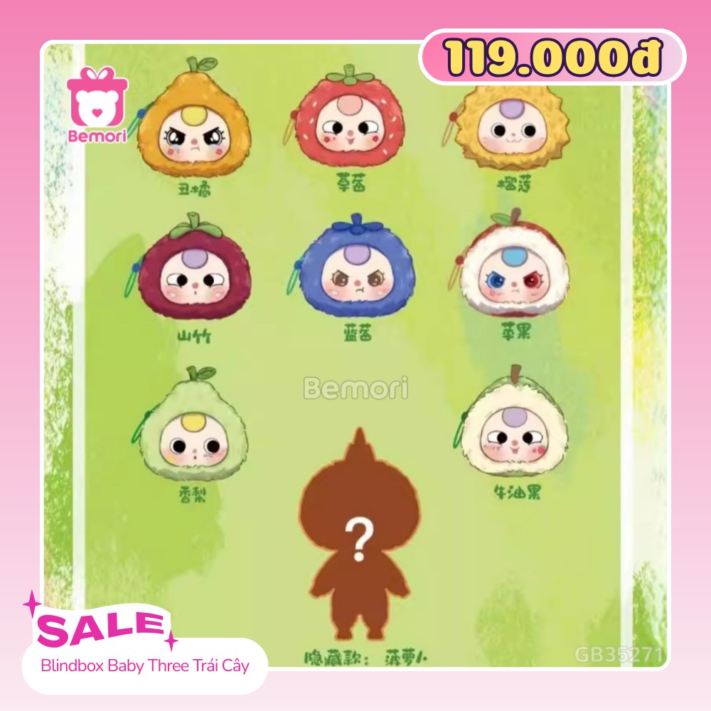 Blindbox giá rẻ chỉ 119K tại Bemori
