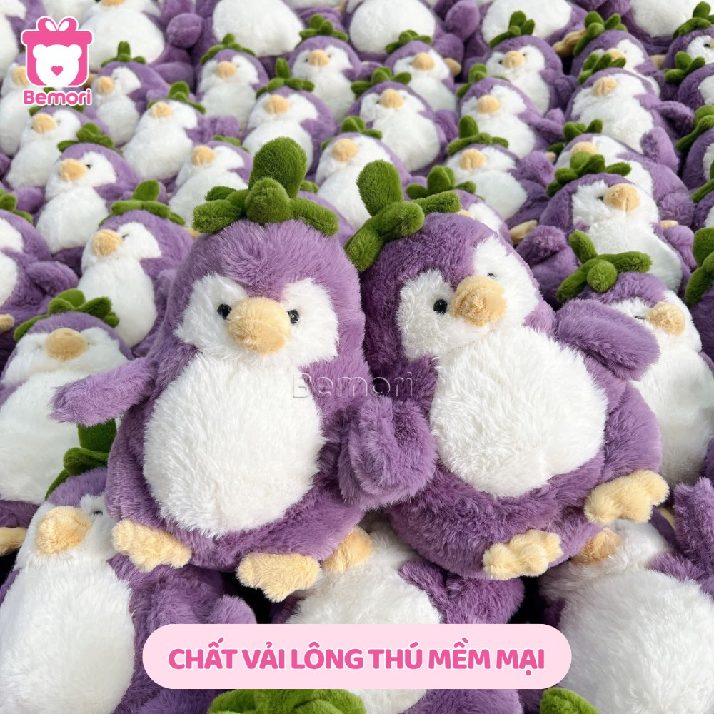 Cận cảnh chất vải lông thú mềm mại của gấu bông Bemori