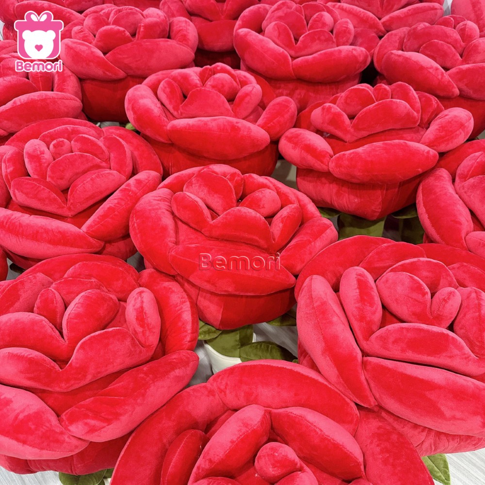 Cận cảnh chất liệu của bông hồng khổng lồ hot trend