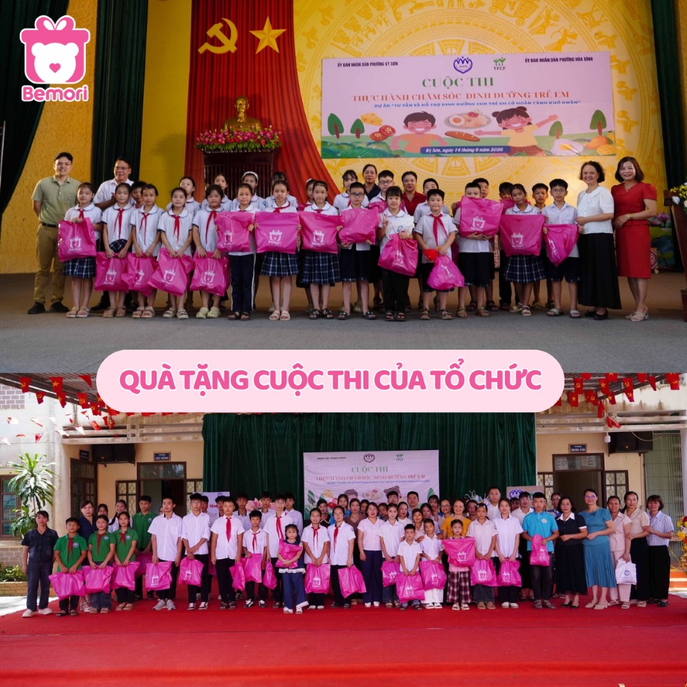 Gấu bông Bemori làm quà tặng cho cuộc thi của tổ chức