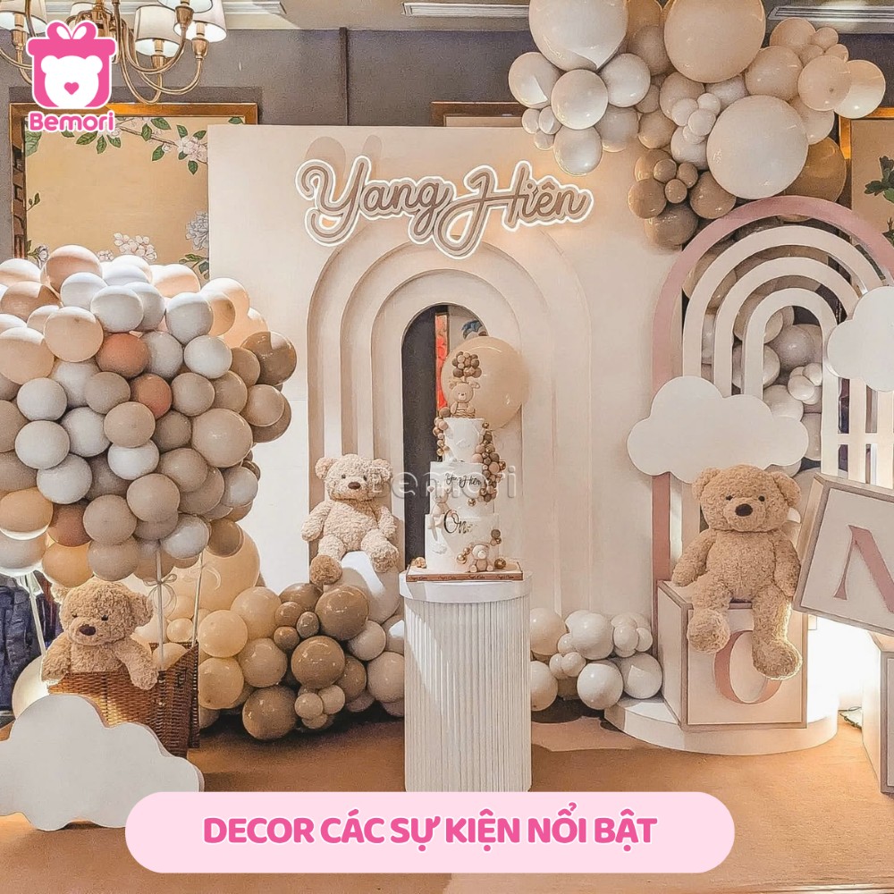 Gấu bông Bemori làm đồ decor cho các sự kiện lớn