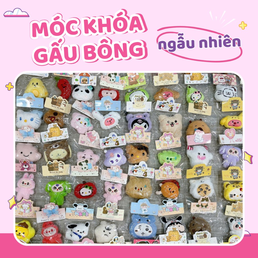 Nhận móc khóa gấu bông xinh khi mua tại cửa hàng hoặc đặt online