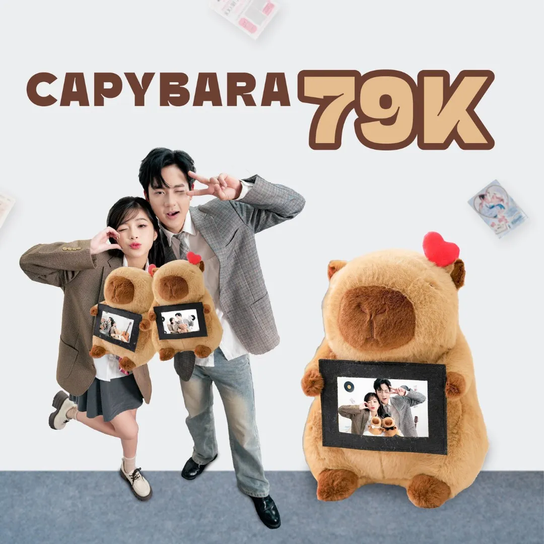 Gấu Bông Capybara 79K - Quà tặng Valentine đỉnh nóc, kịch trần