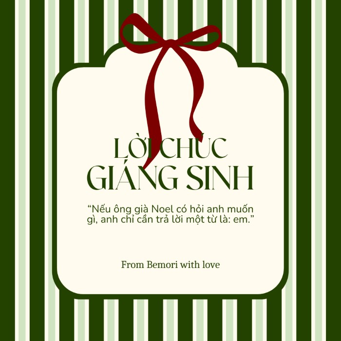 Lời chúc Giáng Sinh dành tặng người yêu