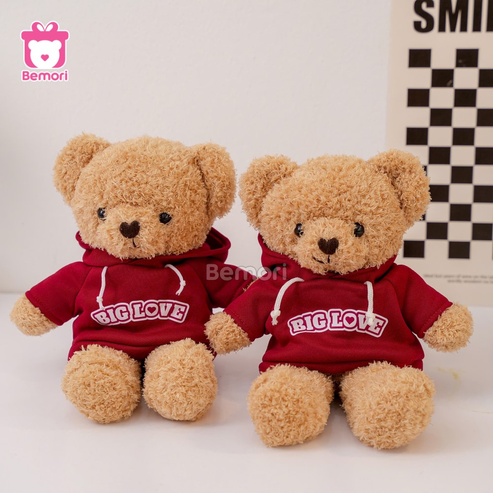 Hương vị của tình yêu hiện lên qua từng đường nét thiết kế của gấu Teddy Big Love