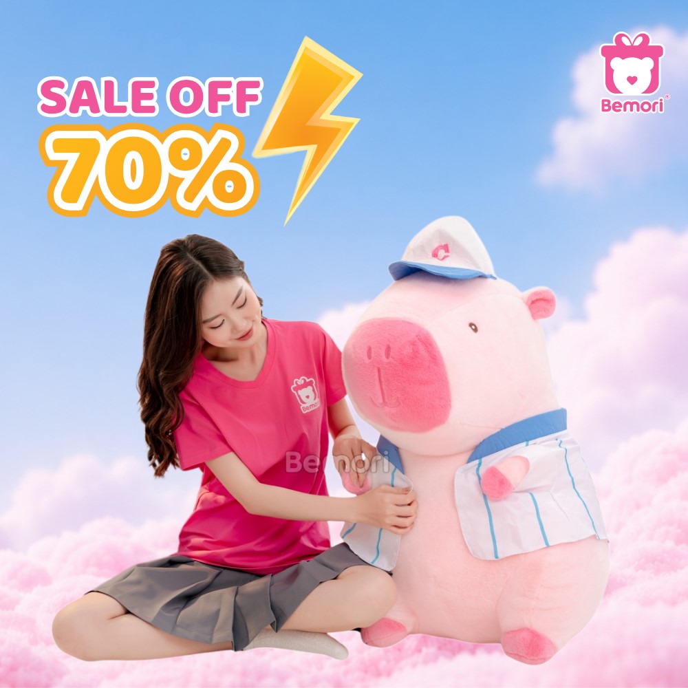 Gấu bông Capybara mặc áo ưu đãi lên đến 70% trong khung giờ vàng