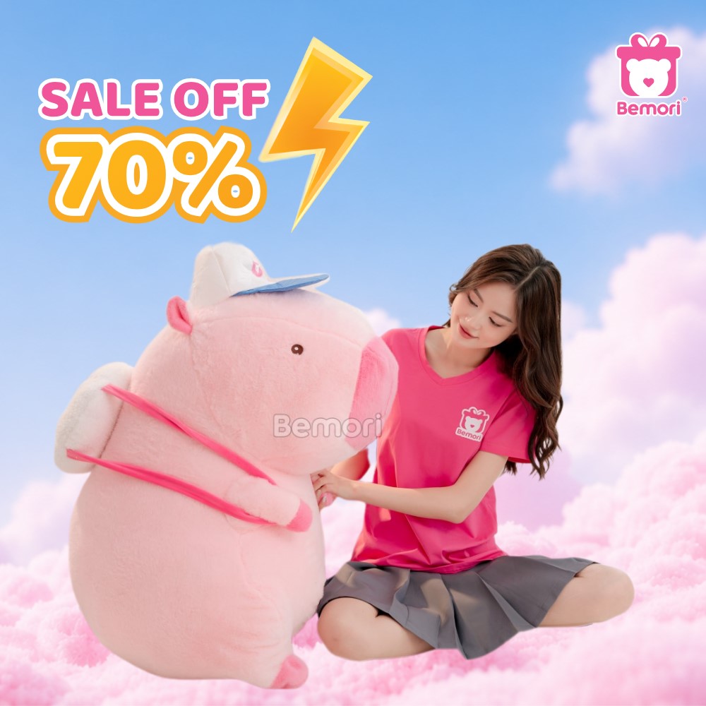 Gấu bông Capybara đeo bóng ưu đãi lên đến 70% trong khung giờ vàng