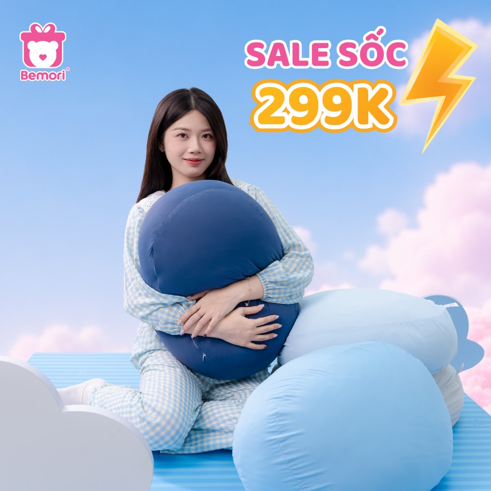 Giờ Vàng Bemori: Gối Mochi kem lạnh sale sốc còn 299K