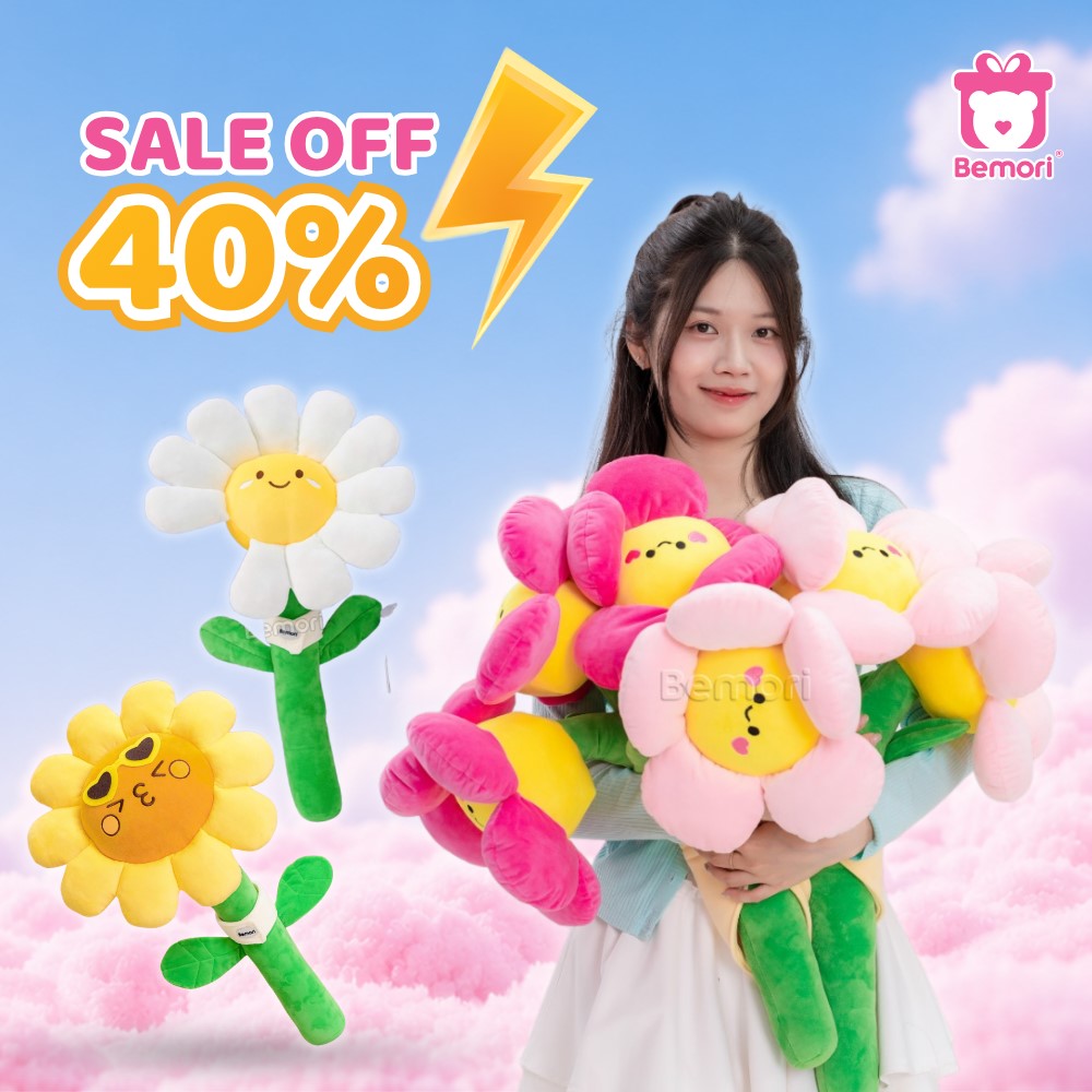 Hoa bông Bemori ưu đãi lên đến 40% trong khung giờ vàng