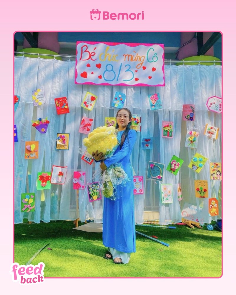 Gấu bông Bemori trao gửi lời tri ân đến cô giáo dịp 8/3