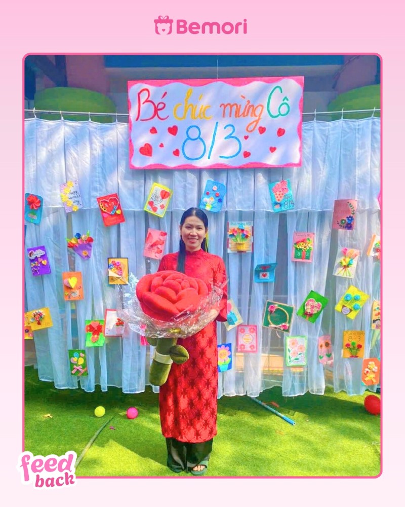 Gấu bông Bemori trao gửi lời tri ân đến cô giáo dịp 8/3