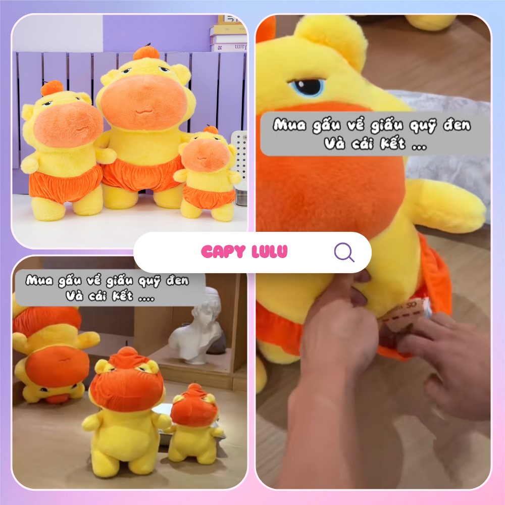 Gấu bông hot trend Capy Lulu ngộ nghĩnh