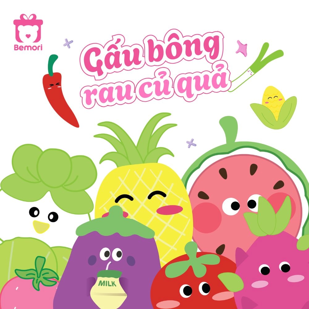 Bộ sưu tập gấu bông rau củ quả hot trend