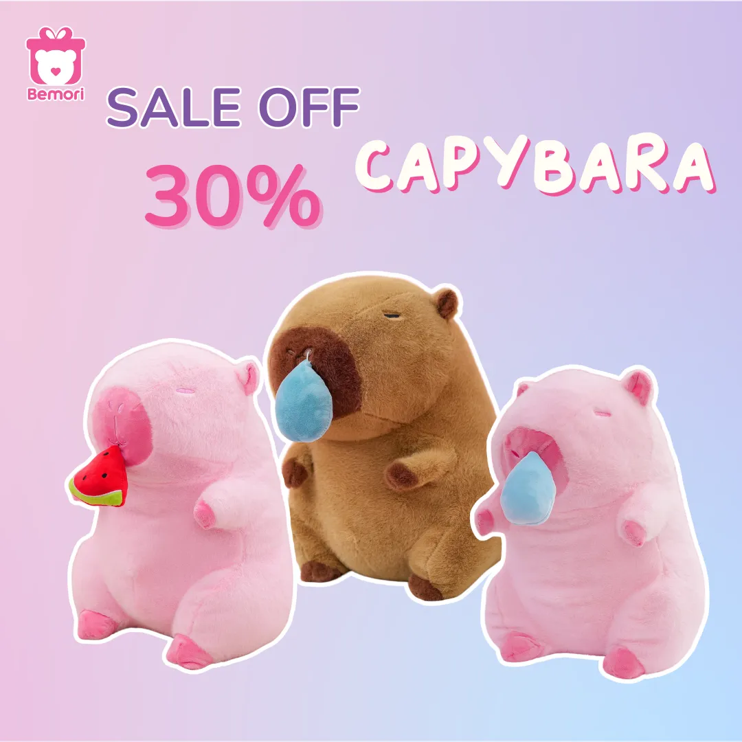 Gấu Bông Capybara Giảm Giá 30% Tại Bemori 368 Nguyễn Trãi