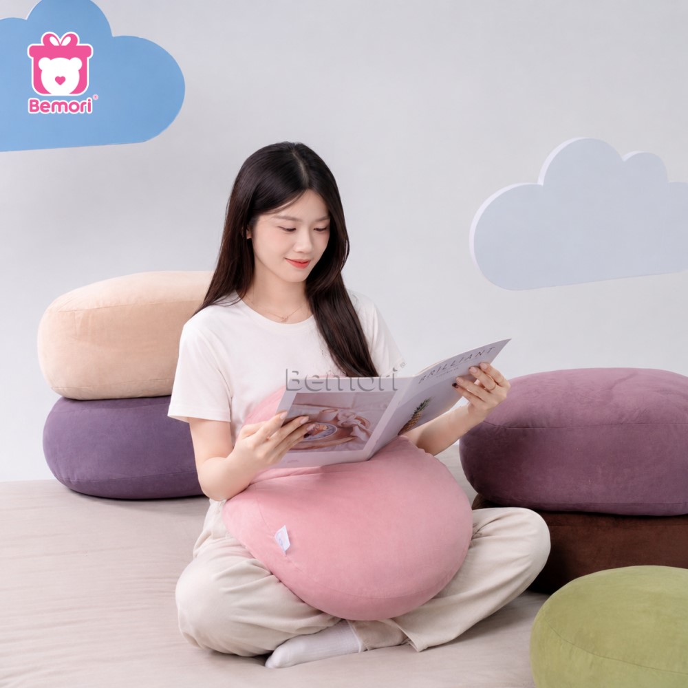 Gối Mochi da lộn tựa lưng, ôm ngủ hay gối đầu đều thoải mái