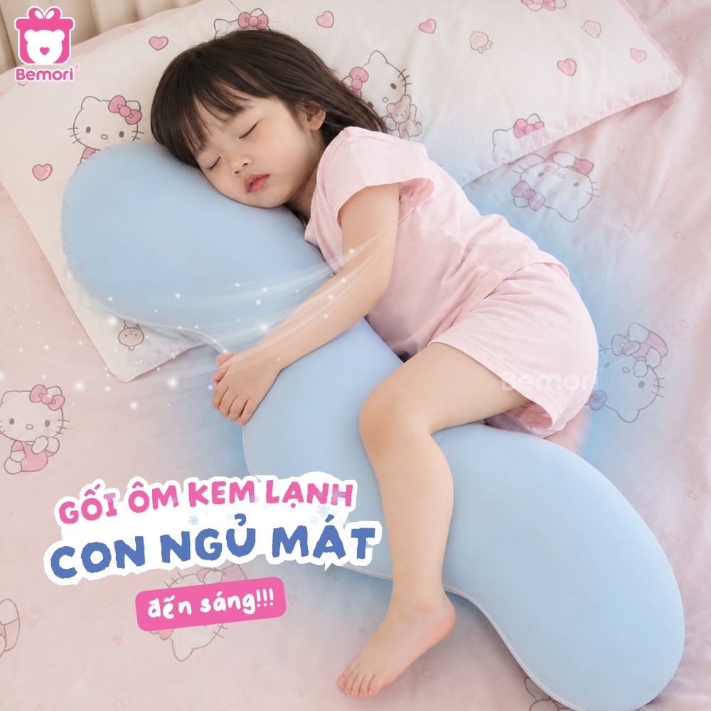 Gối ôm kem lạnh giúp bé ngủ mát đến sáng