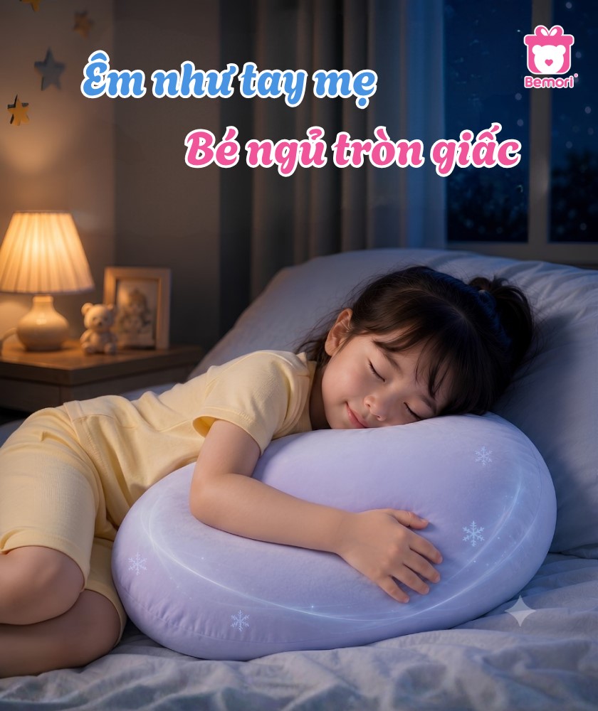 Gối Mochi 299K giúp các bé ngủ ngoan suốt đêm