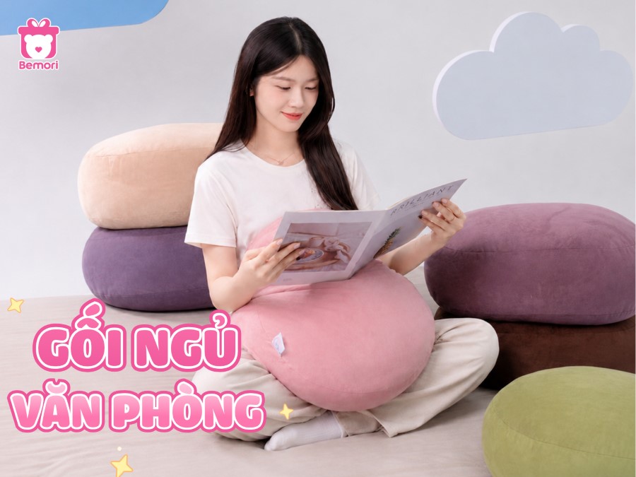 Gối Ngủ Văn Phòng Êm Ái, Mát Lạnh Giúp Nghỉ Trưa Ngon Hơn Mỗi Ngày