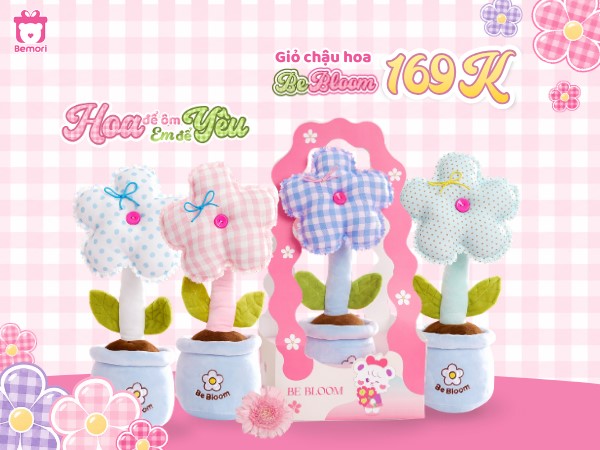 BST HOA CARO BE BLOOM – GIỎ CHẬU HOA CHỈ 169K