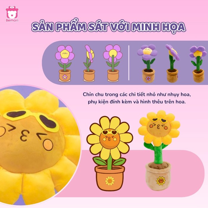 Hoa bông Bemori là món quà vừa xinh, vừa bền