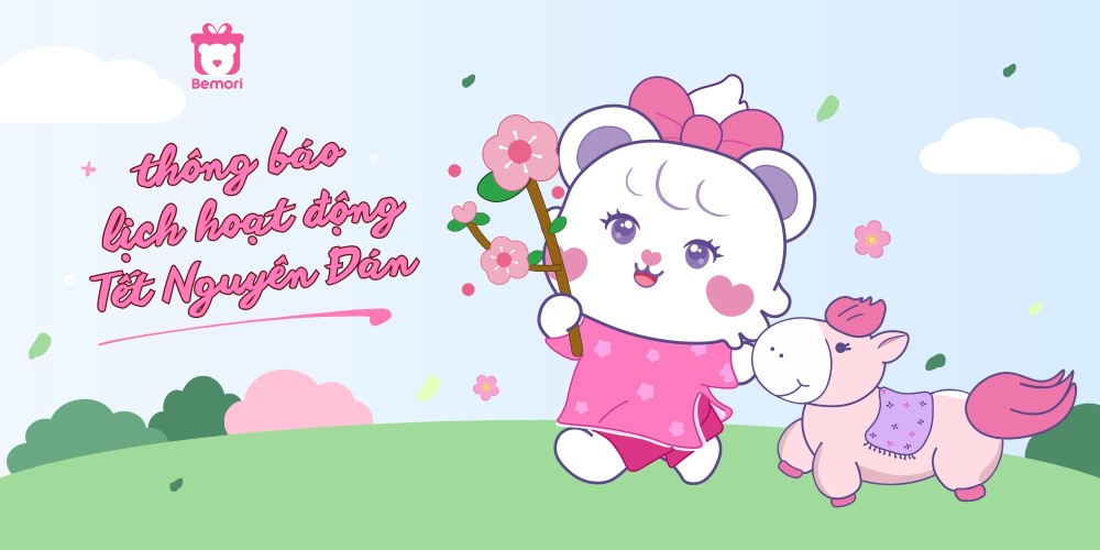 Lịch làm việc Tết Nguyên Đán 2026 của Shop Gấu Bông Bemori