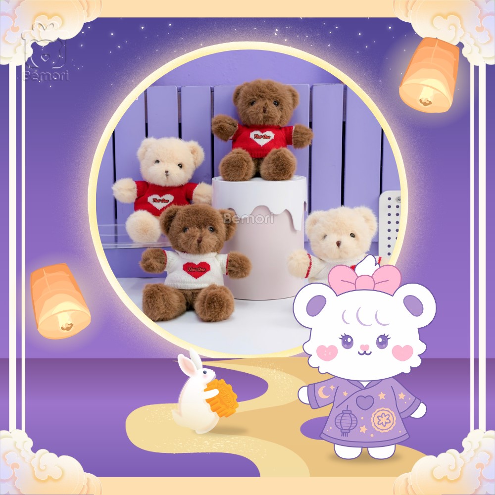 Gấu bông in/thêu logo thương hiệu