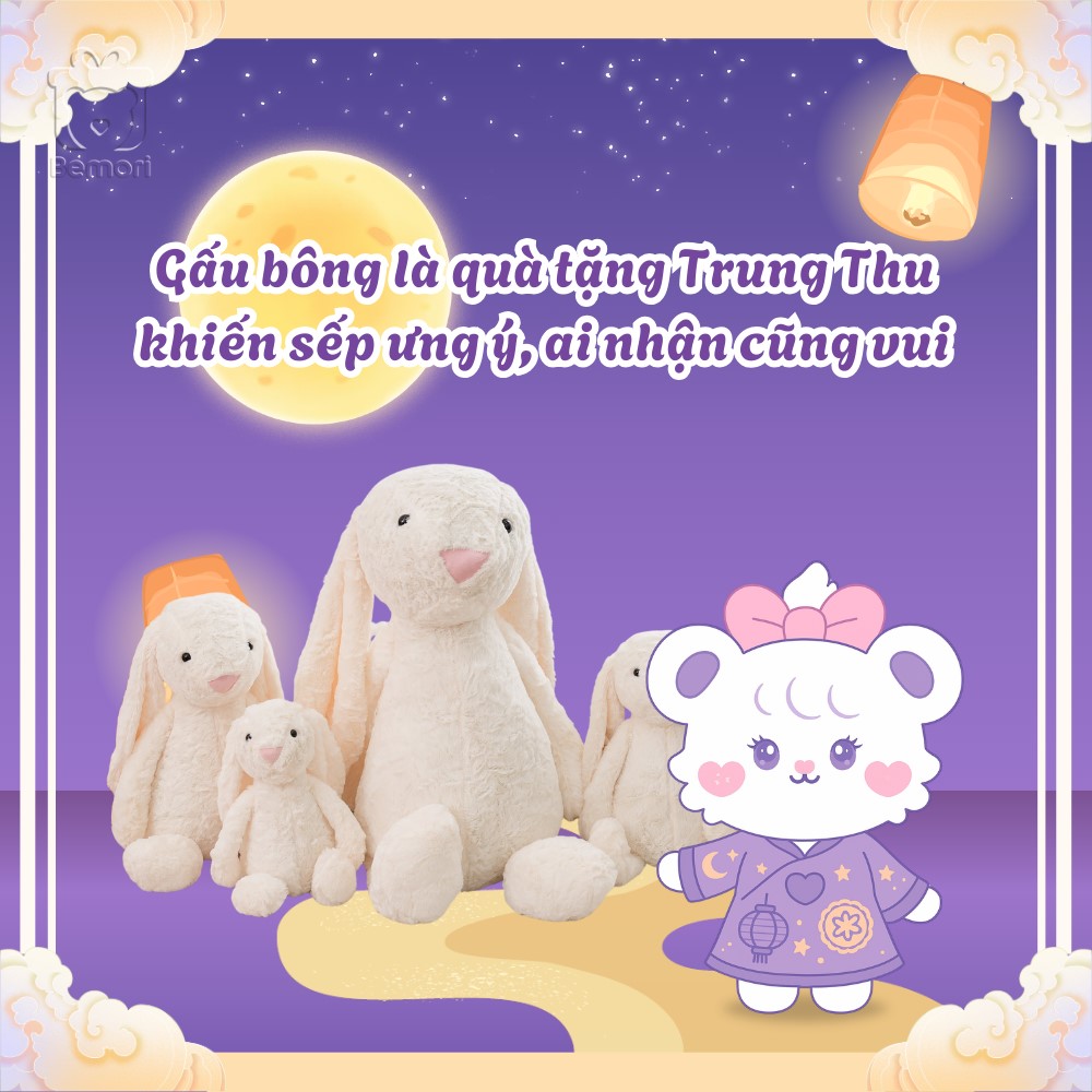 Gấu bông làm quà tặng Trung Thu lý tưởng