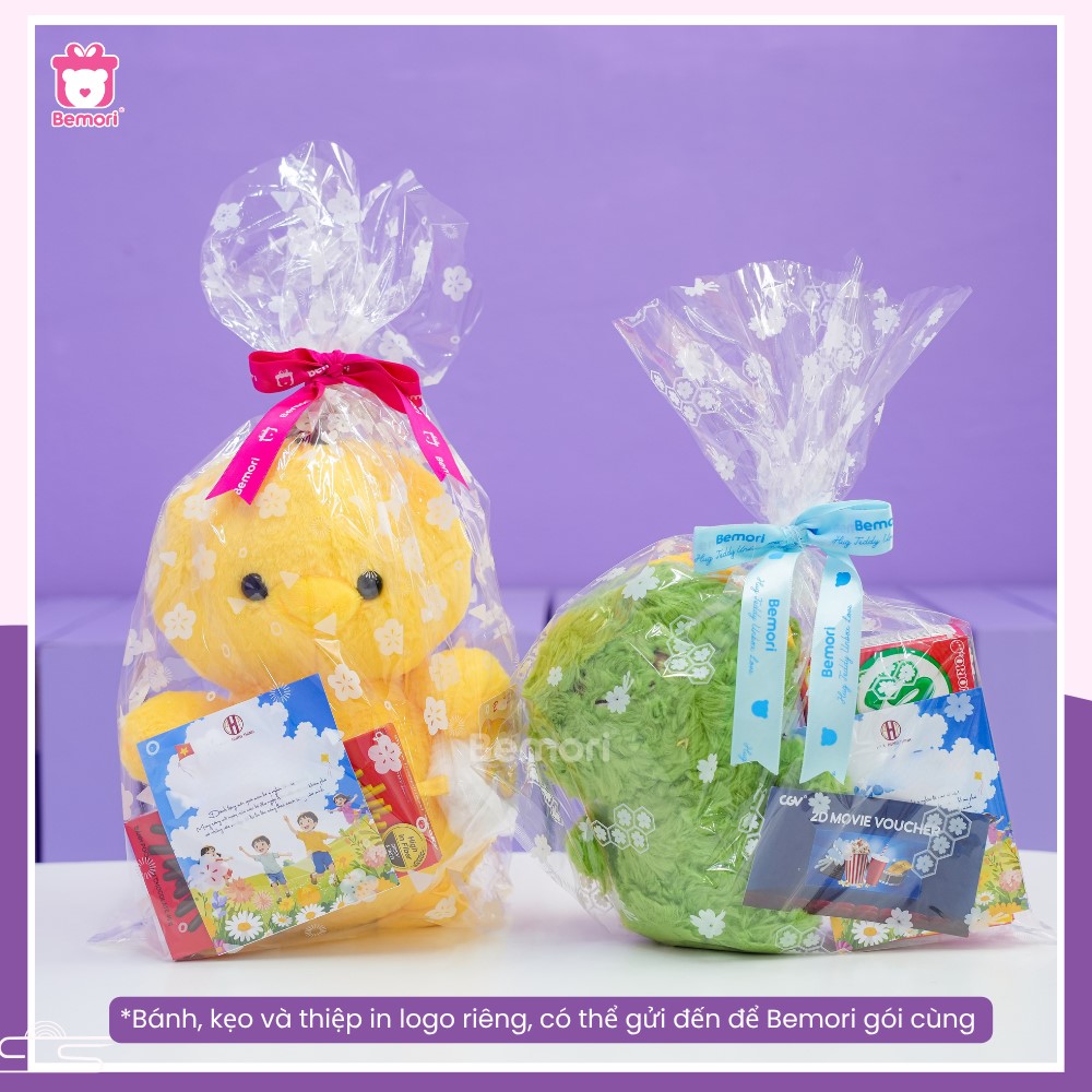 Set quà Trung thu cho bé gồm bánh kẹo và gấu bông