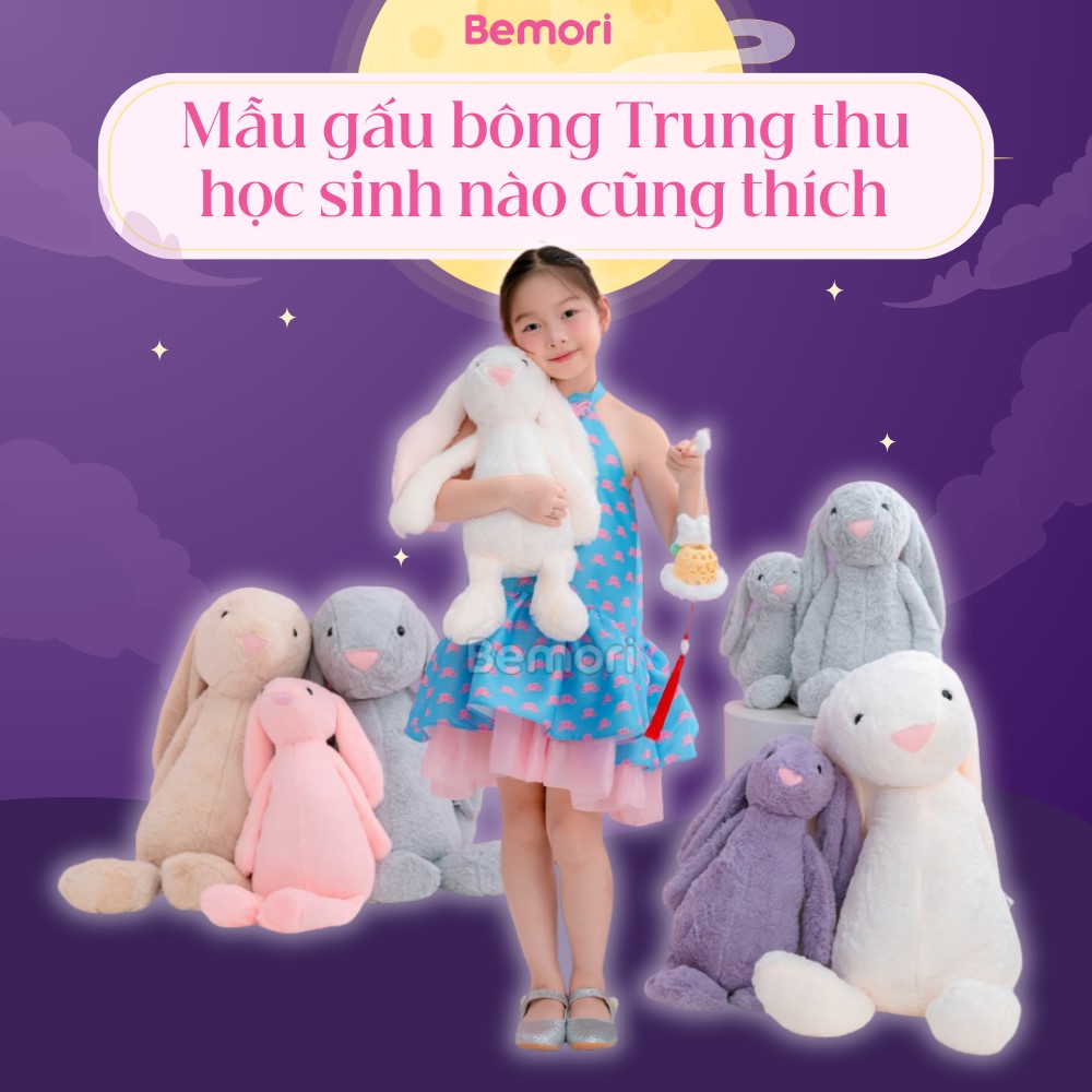Gấu bông làm quà Trung thu cho học sinh được yêu thích