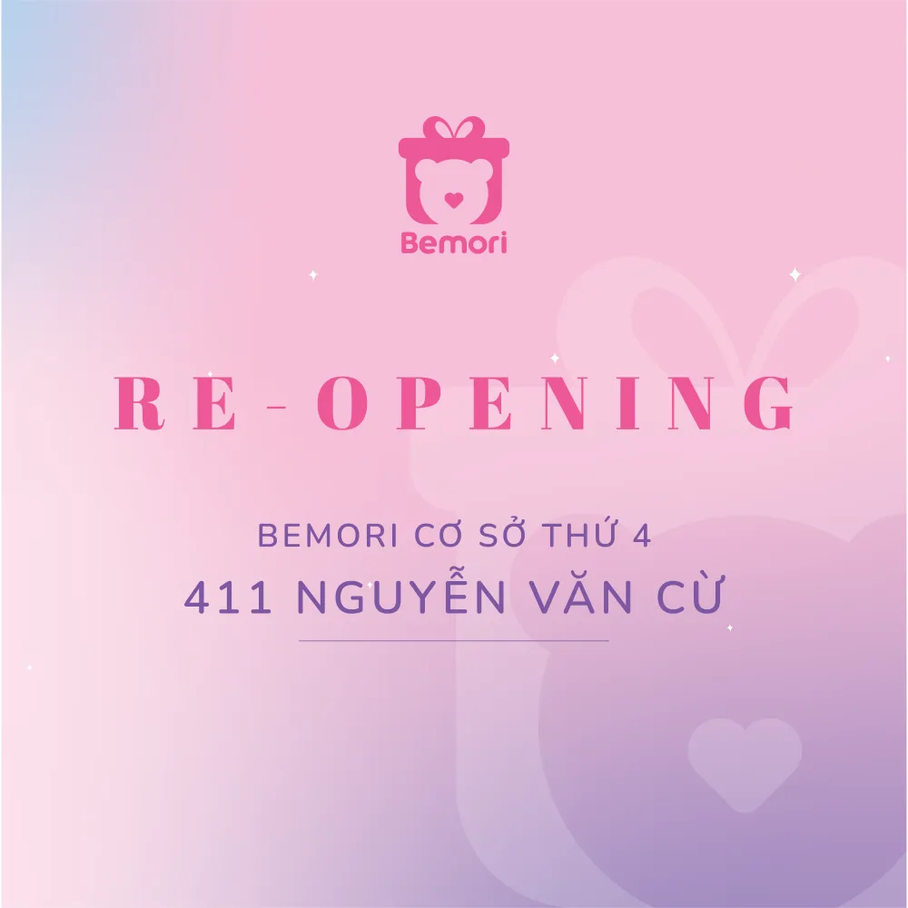 Re-Grand Opening Gấu Bông Online – Bemori 411 Nguyễn Văn Cừ