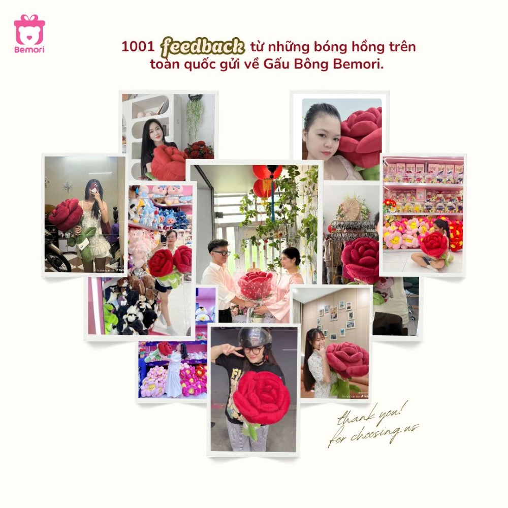 1001 feedback từ những bông hồng nhà Bemori