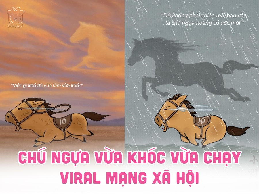 Chú Ngựa Vừa Khóc Vừa Chạy Gây Sốt Mạng Xã Hội