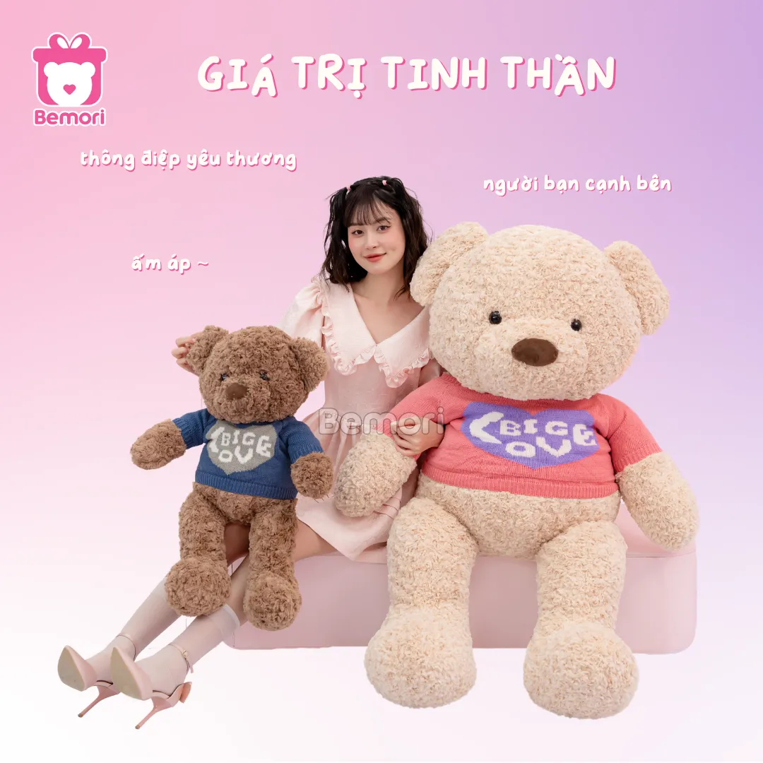 Tặng gấu bông Teddy chính là bạn đang gửi đi một thông điệp yêu thương