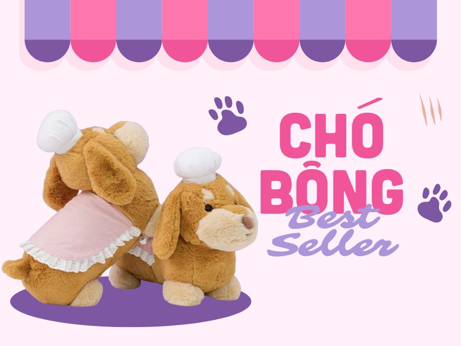 Mẫu Chó Nhồi Bông Mà Ai Cũng Muốn Nuôi Một Em