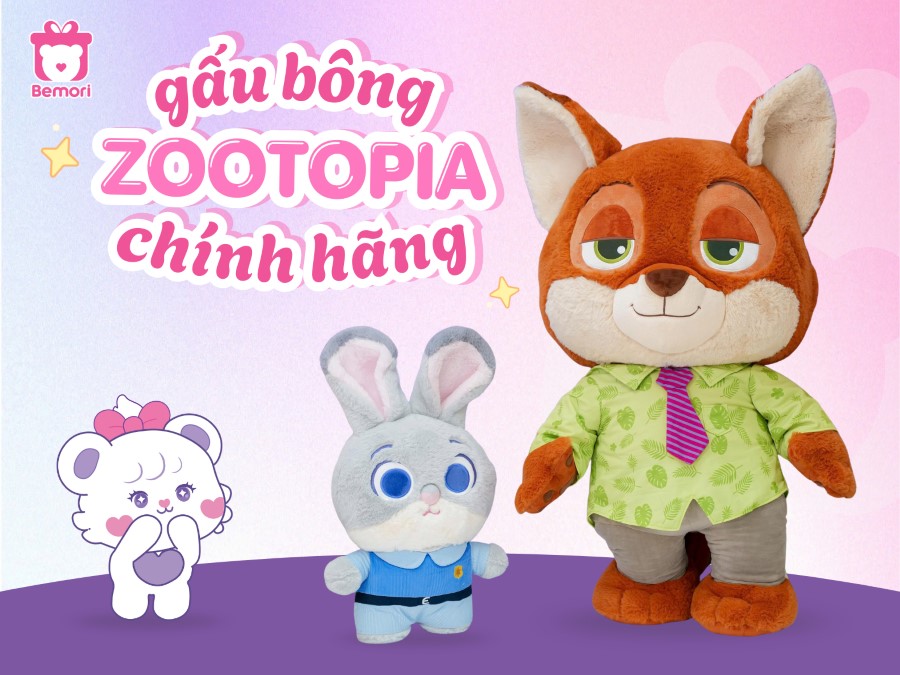 Khám Phá Những Mẫu Gấu Bông Zootopia Chính Hãng Đáng Yêu Tại Bemori