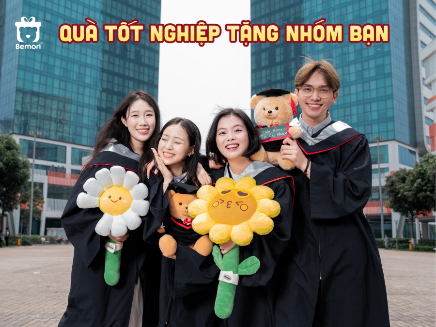 Gấu Bông Tốt Nghiệp Tặng Nhóm Bạn