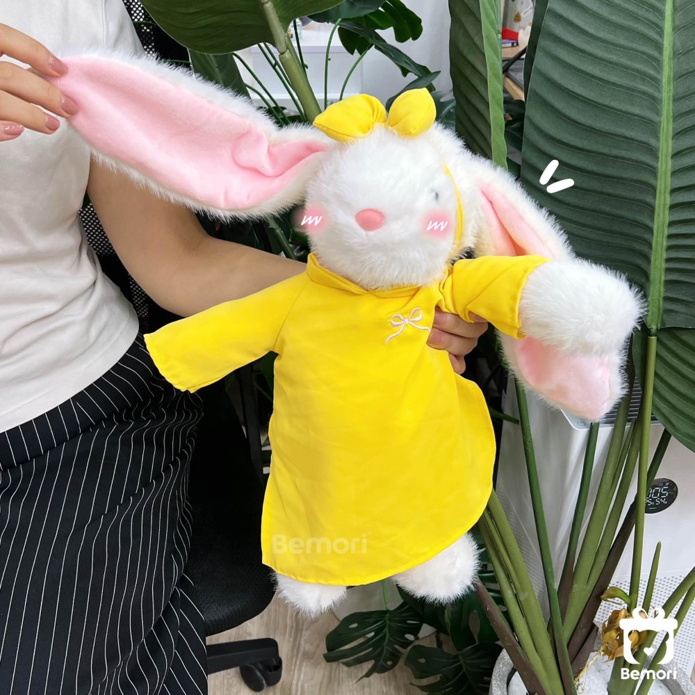 Ảnh chụp thật review SET Thỏ bông Trung thu Bemori
