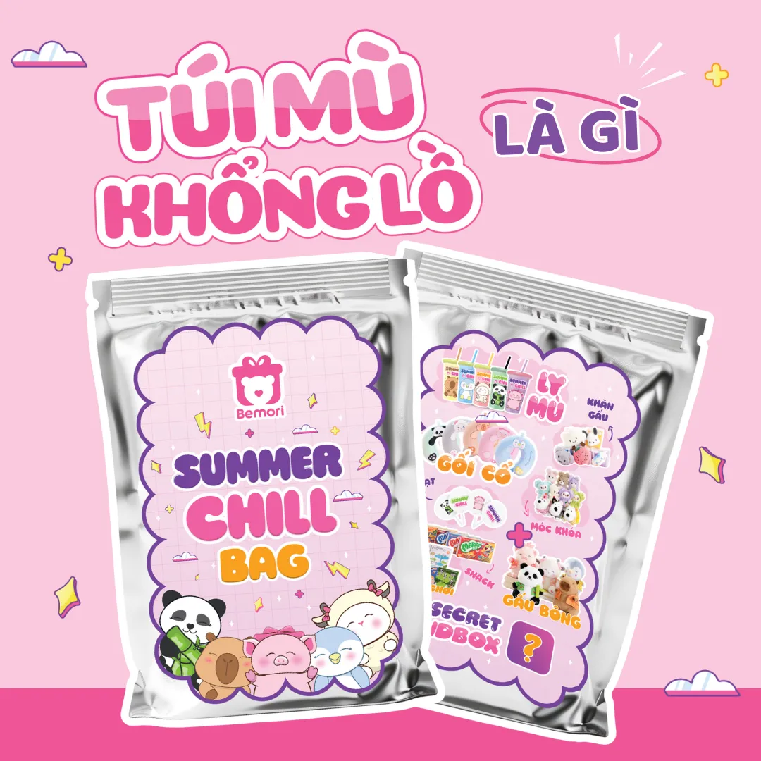 Túi mù khổng lồ là quà tặng mà bé nào cũng yêu thích