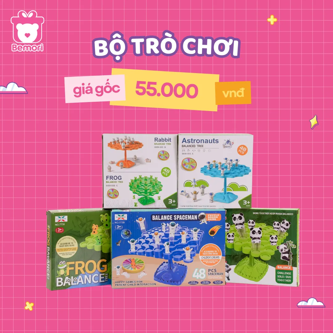 Giá gốc của các bộ đồ chơi trí tuệ là 55.000 đồng