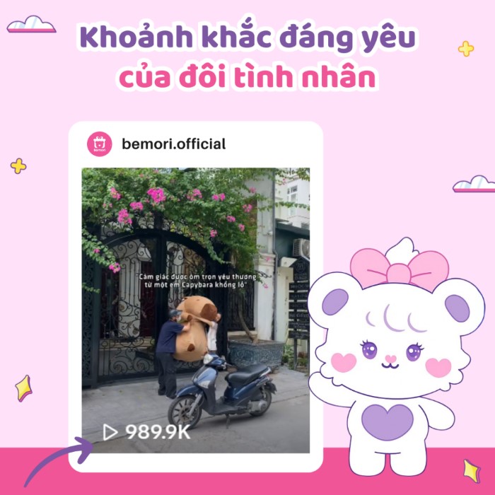 Khoảnh khắc đáng yêu của đôi bạn trẻ