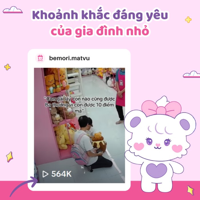 Khoảnh khắc đáng yêu của bố và con gái tại Bemori