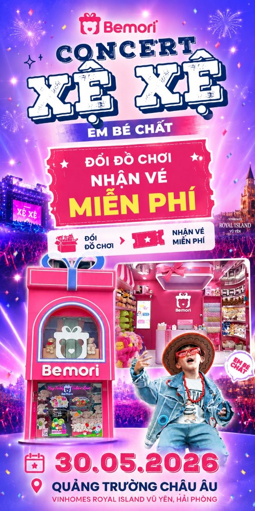 Đổi đồ chơi cũ, nhận vé Xệ Xệ concert miễn phí tại Bemori