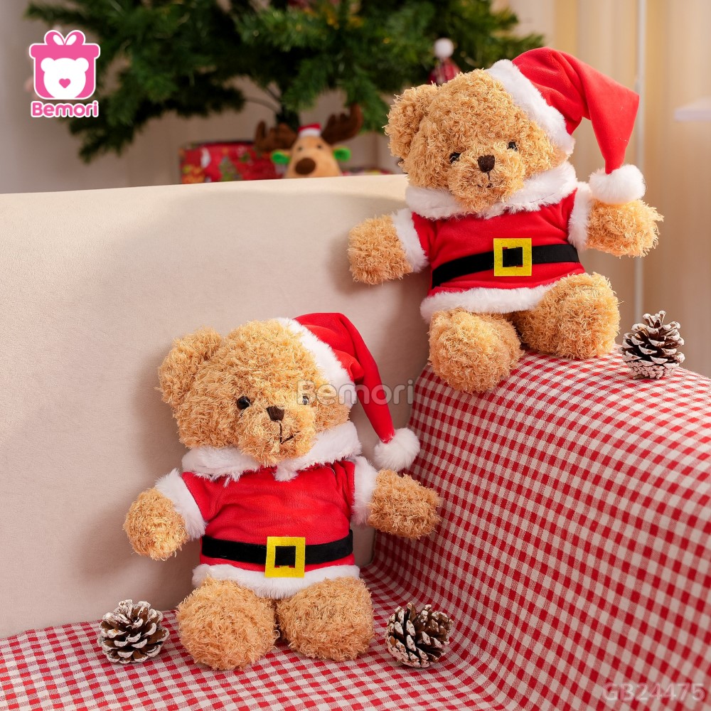 Gấu Bông Teddy Áo Mũ Noel