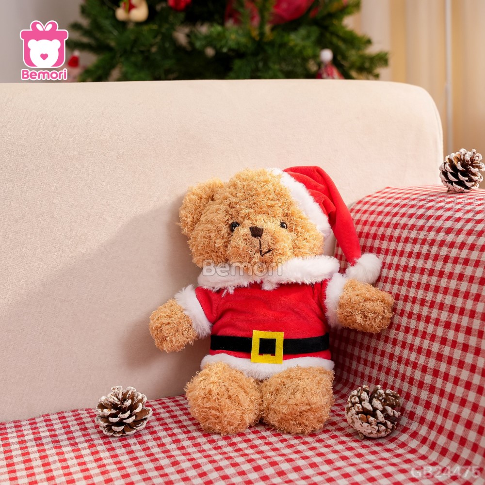 Gấu Bông Teddy Áo Mũ Noel