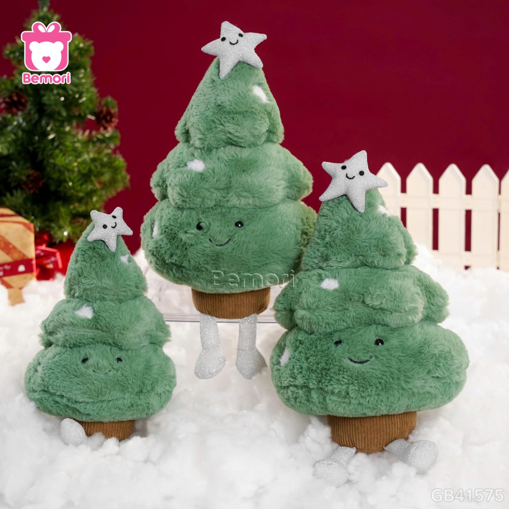 Gấu Bông Cây Thông Noel Mặt Cười